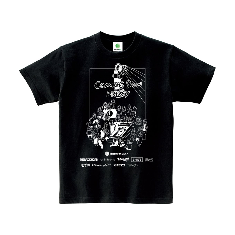 SPEEDSTAR MUSIC presents もうすぐ金曜日全員集合Tシャツ (黒)