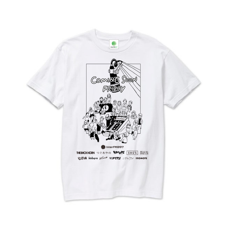 SPEEDSTAR MUSIC presents もうすぐ金曜日 全員集合Tシャツ(白)