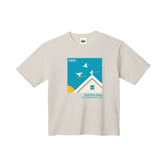 Early Birds Music Tシャツ(オーバーサイズ)