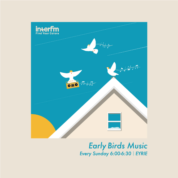 Early Birds Music Tシャツ(オーバーサイズ)