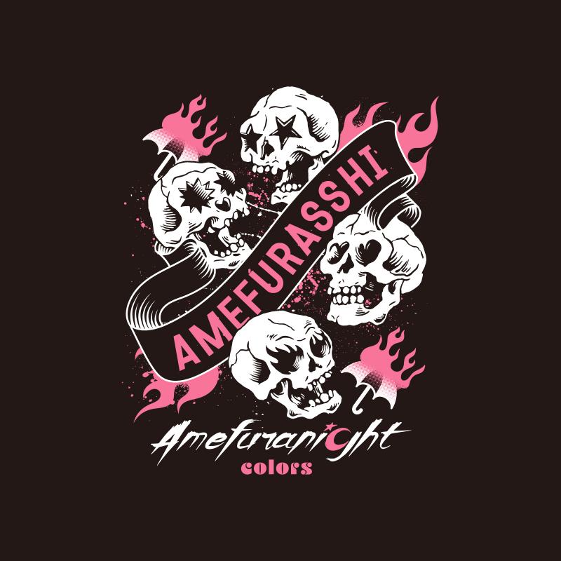AMEFURASSHI のアメフラナイト! TシャツB (オーバーサイズ)　ブラック