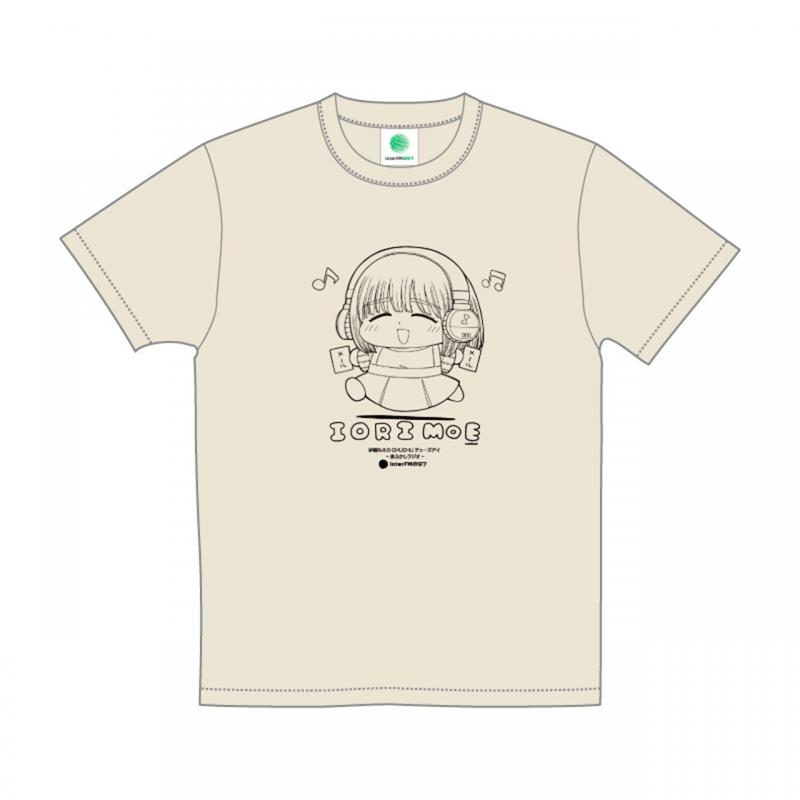 もえちゅTシャツ(ちびキャラ線画)　ベージュ