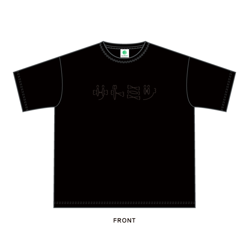 サトミツフェス「ジャマしない」Tシャツ 黒