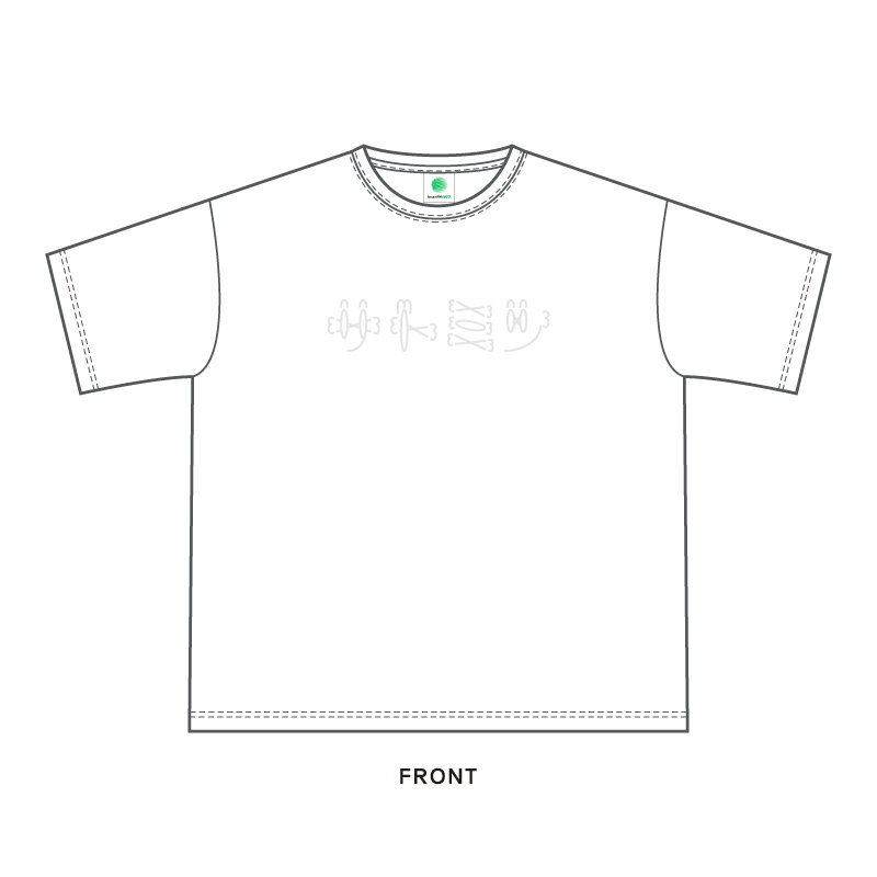 サトミツフェス「ジャマしない」Tシャツ　白