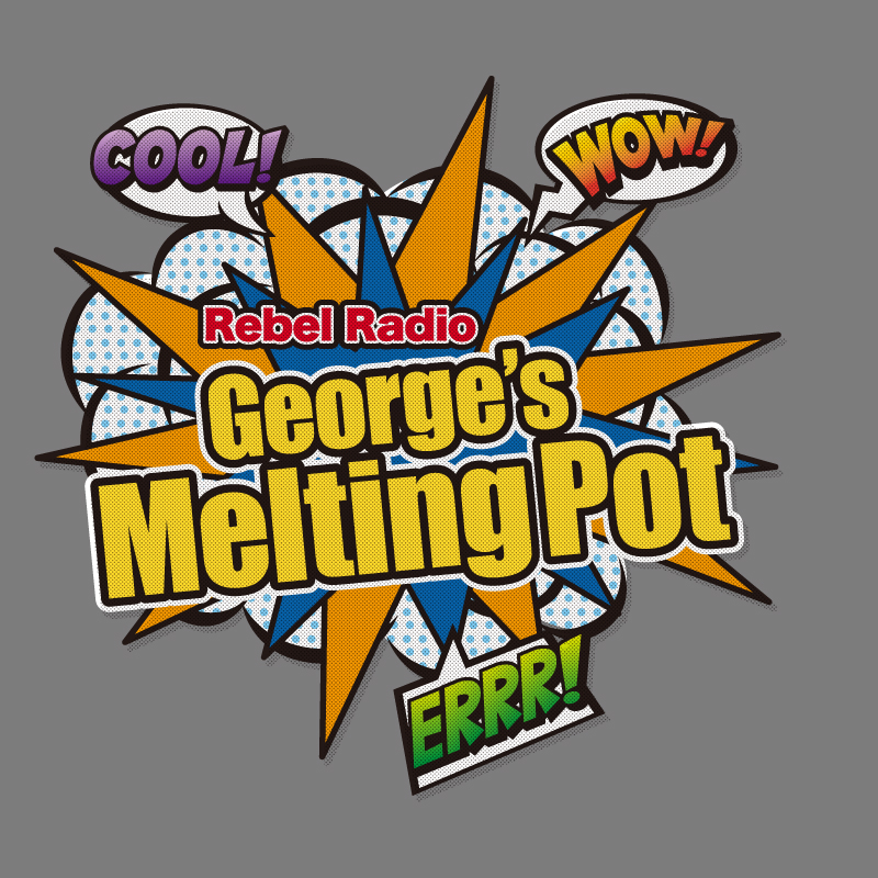 George's Melting Pot番組Tシャツグレー