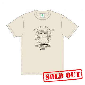 もえちゅTシャツ(ちびキャラ線画)　ベージュ