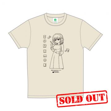 もえちゅTシャツ(等身線画)　ベージュ