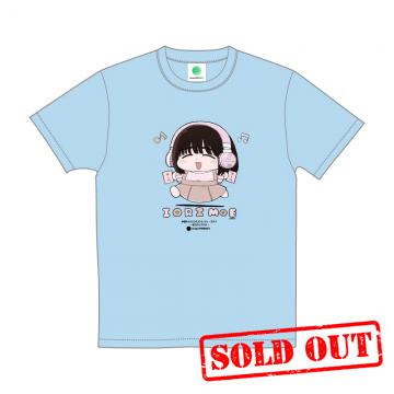 もえちゅTシャツ(ちびキャラカラー)　ライトブルー