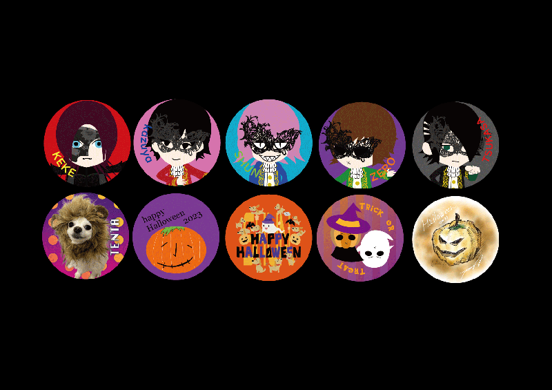 Halloween 缶バッジ